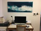 Sudden Wave | Oil And Acrylic Painting in Paintings by Art By Skevi. Item made of wood with synthetic