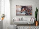 Fire Horse | Oil And Acrylic Painting in Paintings by Irena Orlov. Item composed of canvas and synthetic