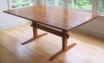 Trestle Leg Dining Room Table | Dining Table in Tables by Simon Metz Woodworking. Item composed of wood