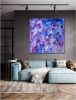 The touch of blue roses | Oil And Acrylic Painting in Paintings by Elena Parau. Item composed of canvas in boho or contemporary style