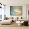 Floral Abstract Landscape Painting Etude by Dorothy Fagan | Mixed Media in Paintings by Dorothy Fagan Fine Arts. Item composed of canvas compatible with mid century modern and contemporary style