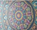 Magic of India | Colorful India Mandala | Oil And Acrylic Painting in Paintings by Kriandala. Item composed of canvas in boho or contemporary style
