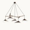 Emily Group of Five Pendant Light – Copper Semi-Matte | Pendants by MOSS Objects. Item made of oak wood with steel works with contemporary & modern style