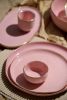 Handmade Porcelain Saucer With Gold Rim. Powder Pink | Dinnerware by Creating Comfort Lab