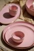 Handmade Porcelain Saucer With Gold Rim. Powder Pink | Bowl in Dinnerware by Creating Comfort Lab. Item made of ceramic