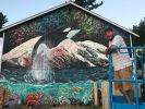 Orca Mural | Street Murals by Max Ehrman (Eon75) | Olympia High School in Olympia