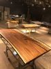 Custom Clear Epoxy Resin Dining Table - Resin River Table - | Tables by TigerWoodAtelier. Item composed of wood & metal compatible with minimalism and contemporary style