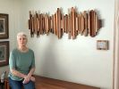 Hardwood Soundwave | Wall Sculpture in Wall Hangings by Erin Harris. Item made of oak wood