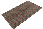 1950s Vintage chaput Kilim style in Beige-Brown, Blue | Area Rug in Rugs by Rug and Kilim