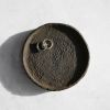 Medium Round Tray in Earth Brown Concrete | Decorative Tray in Decorative Objects by Carolyn Powers Designs. Item composed of concrete in minimalism or contemporary style