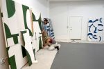 "Green" | Oil And Acrylic Painting in Paintings by ANTLRE - Hannah Sitzer | Google Events Center in Redwood City. Item composed of canvas and synthetic