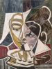 HEAD OF WOMAN READING - HAND MADE GLASS MOSAIC ARTWORK | Art & Wall Decor by artisticmosaicdesigns. Item made of glass compatible with art deco style