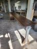 Mozambique Console Table | Tables by Donald Mee Design. Item made of wood with aluminum works with mid century modern & contemporary style