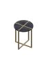 Famed Side Table | Tables by LAGU. Item composed of brass and marble