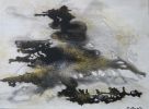 Golden Mist #3 | Oil And Acrylic Painting in Paintings by Chris Baumgartner-artist. Item composed of canvas and synthetic