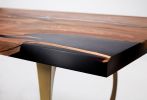 Walnut Dining Table | Tables by Bucktown Built. Item composed of walnut in minimalism or mid century modern style