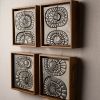 Passages Series - Mod - Set of 12 - Ceramic Wall Art | Wall Sculpture in Wall Hangings by Clare and Romy Studio. Item composed of stoneware in boho or mid century modern style