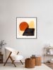 Study in Indian Paint Fungus 27.5x29 natural inks | Watercolor Painting in Paintings by MoHo. Item composed of paper compatible with boho and minimalism style