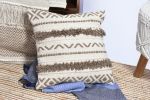 Emily Artisanal Weave Handloom Cushion Cover_Handcrafted | Pillows by Humanity Centred Designs. Item made of cotton works with boho & minimalism style