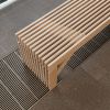 Hover Bench | Benches & Ottomans by Furbershaworks | de Young Museum in San Francisco. Item made of wood works with minimalism & contemporary style