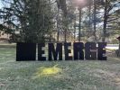 3D Wood Letters for Events. 3ft, 5ft, Custom | Art & Wall Decor by Basemeant WRX | The Highlawn in West Orange. Item made of wood works with contemporary style