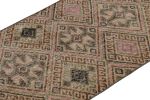 Vintage Zeki Müren Runner with All-Over Tribal Geometric | Area Rug in Rugs by Rug and Kilim. Item composed of wool