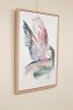 Flying Owl : Original Watercolor Painting on Canvas | Paintings by Elizabeth Becker. Item composed of canvas compatible with minimalism and contemporary style