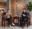 Imperial Red Heart Ming Style Taishi Chair & Tea Table Set | Armchair in Chairs by Dynasty Artisan. Item made of wood works with contemporary & eclectic & maximalism style