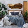 Live Edge Black Walnut Wooden Head Board or Wall Hanging | Wall Sculpture in Wall Hangings by Carlberg Design. Item composed of walnut compatible with contemporary and coastal style