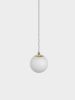 Set of 2 Jewels and Beads Pendant lamps with Pull | Pendants by Adir Yakobi. Item composed of brass & glass compatible with minimalism and contemporary style