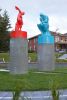 DE L'EAU SUR LE FEU | Public Sculptures by COOKE-SASSEVILLE. Item made of bronze with stone