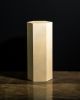 Goatskin Modern Side Table by Costantini, Pergamino | Tables by Costantini Design. Item made of wood with leather