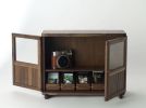 008_mei - handcrafted comapct cabinet for Instax Mini | Storage by CHICHOIMAO. Item composed of walnut and glass in minimalism or contemporary style
