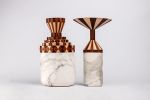 Geometrie Combinatorie - largo | Jar in Vessels & Containers by gumdesign. Item made of wood with marble works with modern style