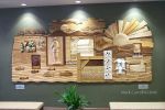 Trefoil Mural | Murals by The Sculpture Studio LLC. Item composed of wood