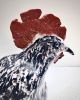 Chicken Sculpture | Ornament in Decorative Objects by Nori’s Wishes Studio. Item made of ceramic