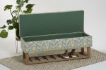 Seagram Floral | Bench in Benches & Ottomans by Sadie Dorchester. Item composed of wood and cotton