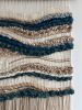 Modern Wall Hanging ''Ocean meets Sand'' | Wall Hangings by Tissage Sauvage. Item composed of wood and cotton in boho or country & farmhouse style