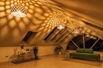 Bamboo Light Hexagonal Beehive 50 Half | Pendants by ADAMLAMP | SILENS Photo & Style in Budapest. Item made of bamboo works with minimalism & mid century modern style
