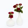 White Porcelain Bud Vase | Vases & Vessels by Tina Fossella Pottery. Item composed of ceramic