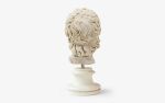 Alexander The Great Bust No:2 Made with Marble Powder | Sculptures by LAGU. Item made of marble