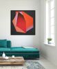 Diamond Red Orange Marble | Oil And Acrylic Painting in Paintings by Ronald Hunter. Item made of canvas works with contemporary & modern style