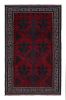 Rug & Kilim’s Baluch Tribal Rug in Red with Burgundy | Area Rug in Rugs by Rug and Kilim