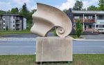 Memories of the elements | Public Sculptures by Rafail Georgiev - Raffò | Saint Georges de beauce in Saint-Georges. Item made of marble works with minimalism & contemporary style