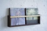 Magazine & Vinyl Wall Rack | Storage by THE IRON ROOTS DESIGNS. Item composed of maple wood