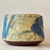 Handmade Hand-Painted Monoprint Decorative Bowl | Decorative Objects by cursive m ceramics. Item composed of stoneware