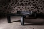 Outdoor Black Teak Dining / Ping Pong Table | Dining Table in Tables by Aeterna Furniture