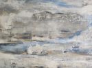 Ciel Gris En Normandie / Gray Sky In Normandy | Oil And Acrylic Painting in Paintings by Sophie DUMONT. Item composed of canvas in contemporary or japandi style