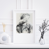 Eventually Everything Connects - Fine Art Print | Prints by Christa. Item made of canvas with paper works with minimalism & contemporary style