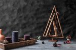 Wooden Christmas Tree | Decorative Objects by Halohope Design. Item made of wood works with mid century modern & country & farmhouse style
